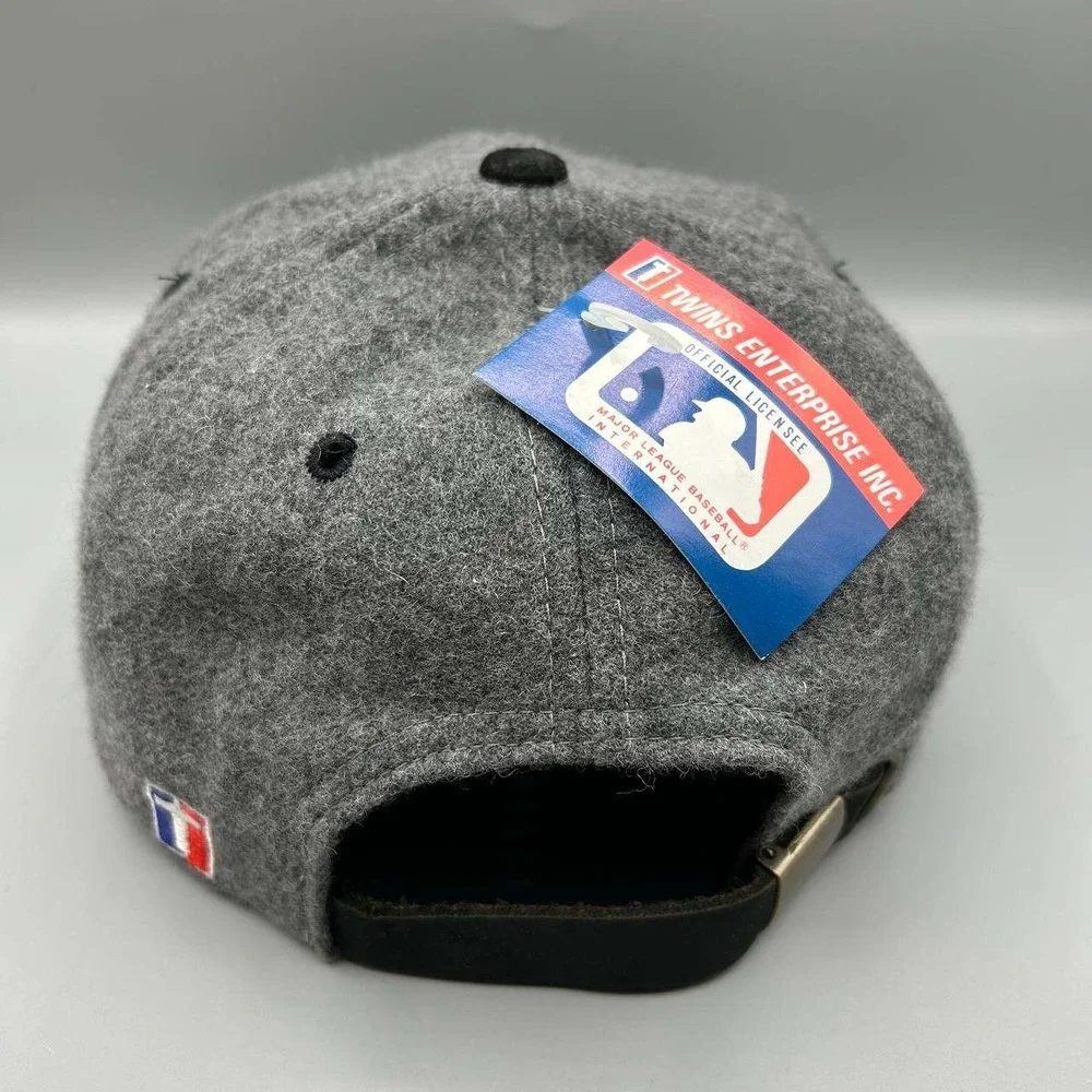 Vintage Chicago White Sox Hat Men Wool Suede Twins Enterprise Strap Back Cap New